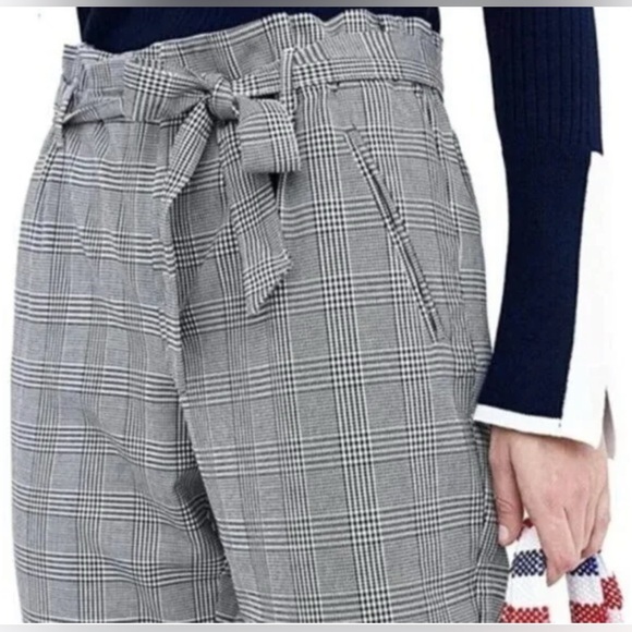 Zara Pants - Zara Trafaluc Plaid Paperbag Waist Pants XS